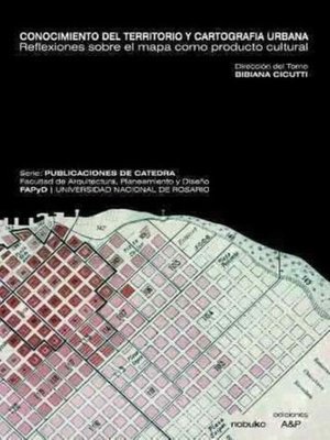 cover image of CONOCIMIENTO DEL TERRITORIO Y CARTOGRAFIA URBANA